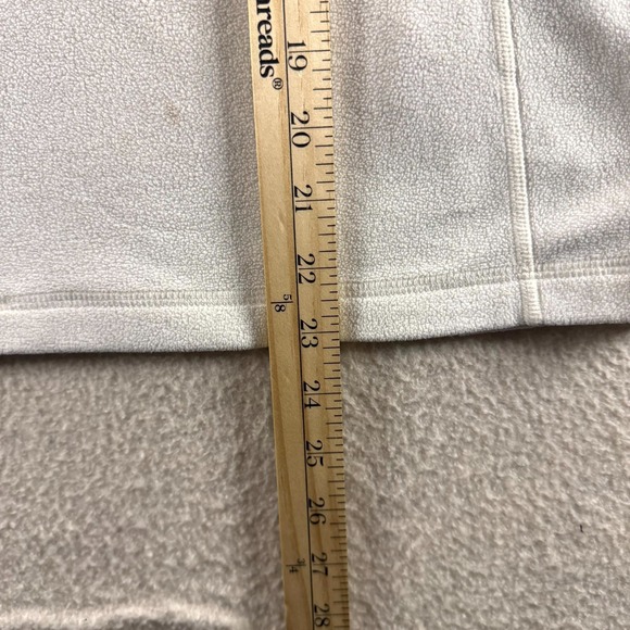 Patagonia Micro D Fleece Sweater Womens Small Birch White Outdoor Quarter Zip - Picture 9 of 16